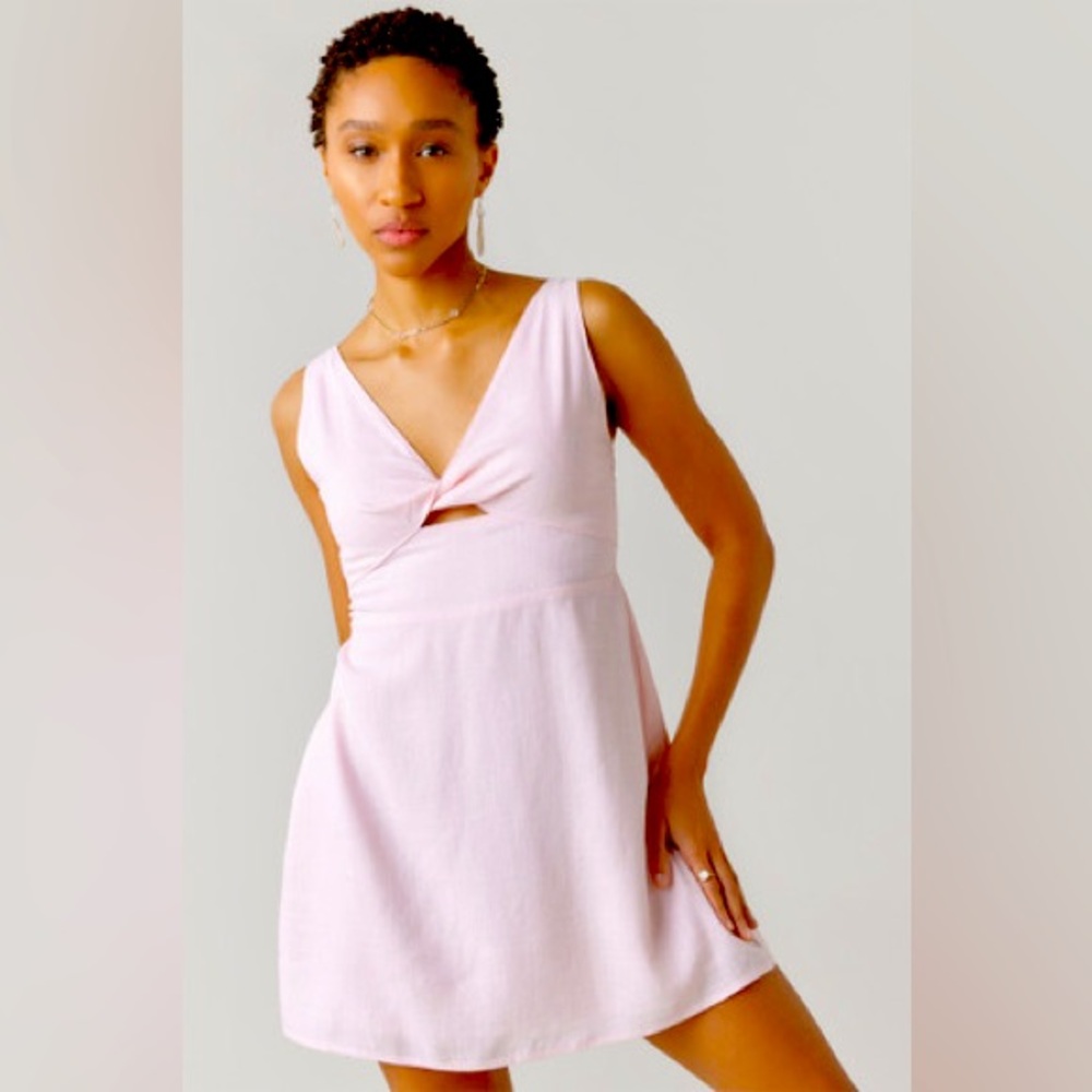 Stella Knotted Front Mini Dress-Large-NWOT